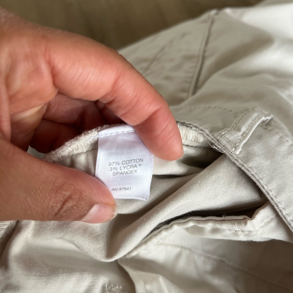 J. Jill Cream Live In Chino Straight Leg Pants SZ 6 Tall - Picture 6 of 8